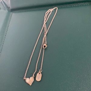 James Avery Delicate Heart Initial Necklace “J”